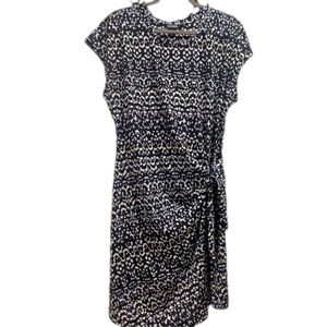 Nicole Miller Printed faux Wrap Dress - sz XL